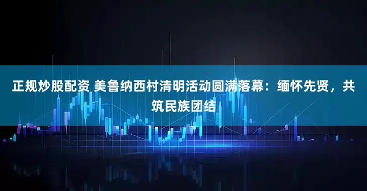 正规炒股配资 美鲁纳西村清明活动圆满落幕：缅怀先贤，共筑民族团结